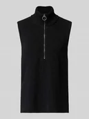 Swetry damskie - Bezrękawnik ze stójką i zamkiem błyskawicznym model ‘Julia’ - miniaturka - grafika 1