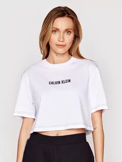 Koszulki i topy damskie - Calvin Klein Performance T-Shirt Open Back 00GWS1K197 Biały Relaxed Fit - grafika 1