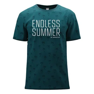 Koszulka męska Monotox MX22060 ENDLESS SUMMER SEA BLUE Niebieska - Koszulki męskie - miniaturka - grafika 1