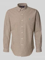 Koszule męskie - Koszula casualowa o kroju custom fit z kołnierzykiem typu button down - miniaturka - grafika 1