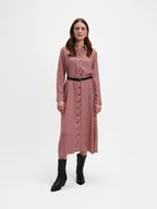 Sukienki - Elegancka sukienka z czerwonym wzorem - miniaturka - grafika 1