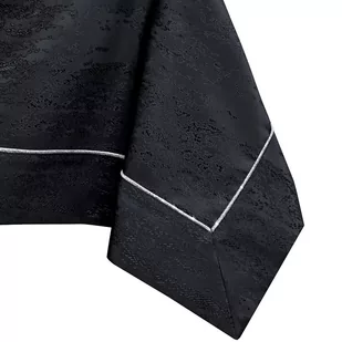 Obrus Vesta Czarny Tłoczony Nowoczesny 140x200 AmeliaHome - TCLOTH/AH/VESTA/BRD/PPG/BLACK/140X200 - Obrusy i serwetki - miniaturka - grafika 1
