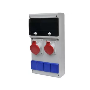 Scame Rozdzielnica budowlana przenośna 11M 1X32A/5p, 1x16A/5p, 4x230V - Rozdzielnie elektryczne - miniaturka - grafika 1