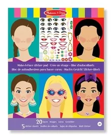 Melissa&Doug Naklejki dla dziewczynki - Twar - Zabawki kreatywne - miniaturka - grafika 1