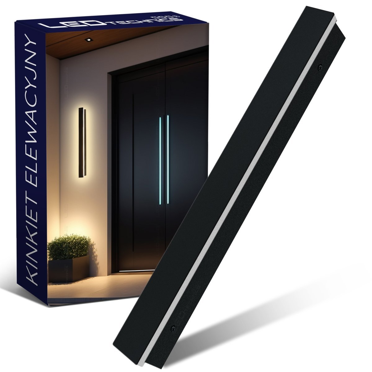 Lampa Elewacyjna Ścienna 18W LED CCD Kinkiet Zewnętrzny Ogrodowy IP65 60cm