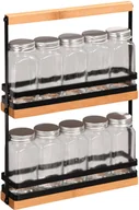 Pojemniki na przyprawy - Organizer na przyprawy Kesper z 10 pojemniczkami szklanymi 100 ml (4000270580369) - miniaturka - grafika 1