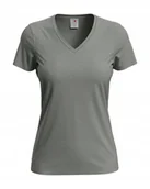 Koszulki i topy damskie - Koszulka damska T-shirt damski Stedman V-neck ST2700 Grey Heather S - miniaturka - grafika 1