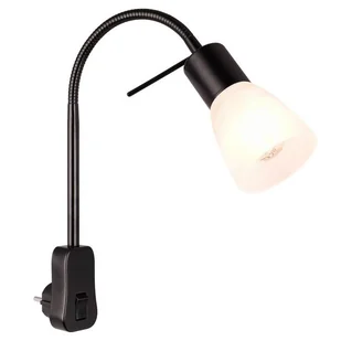 Biurowa lampka do kontaktu z włącznikiem Levisto 891010132 Trio czarny biały - Lampy ścienne - miniaturka - grafika 1