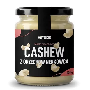MAsło z nerkowców 100% CASHEW 200g HiFOOD PREMIUM - Słodkie kremy i masła - miniaturka - grafika 1