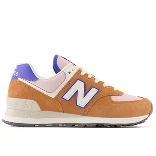 Buty New Balance WL574QB - brązowe - Buty sportowe damskie - miniaturka - grafika 4