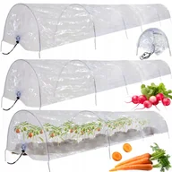 Szklarnie ogrodowe - 3 x TUNEL OGRODOWY Mini szklarnia ogrodowa uprawa ROŚLIN grządka 9 m - miniaturka - grafika 1