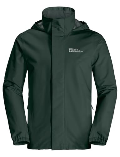 Jack Wolfskin Stormy Point 2l Jkt M Kurtka Mężczyźni, Black Olive/Black Olive, L