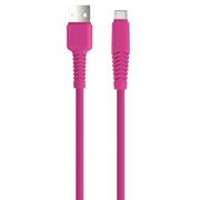 Kable USB - Kabel USB - USB Typ-C XO KSC-C-1.526 2.1A 1.5 m Różowy - miniaturka - grafika 1