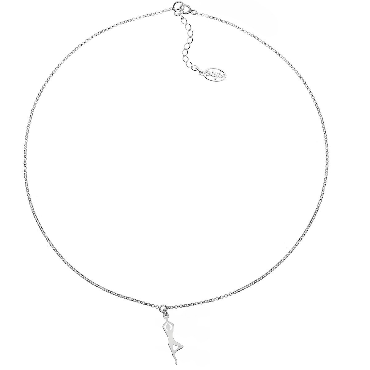 Naszyjnik joga drzewo srebrny