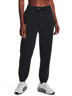 Under Armour Spodnie dresowe Essential Fleece Joggers 1373034 Czarny Regular Fit - Spodnie sportowe damskie - miniaturka - grafika 1