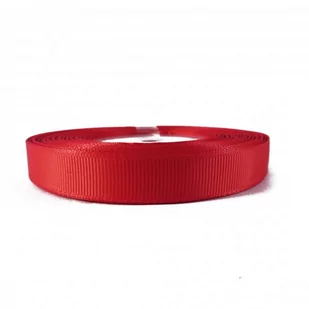 Wstążka tasiemka rypsowa 10mm czerwona ~1 m - Akcesoria i części do maszyn do szycia - miniaturka - grafika 1