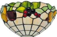 Lampy ścienne - Witrażowy kinkiet z motywem owoców 5X S949 F1-A65 - miniaturka - grafika 1