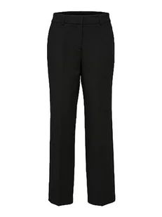 SELECTED FEMME Spodnie damskie tkane, czarny, 34W / 32L - Spodnie damskie - miniaturka - grafika 1