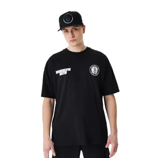 Koszulka męska New Era NBA Large Graphic BP OS Tee Brooklyn Nets - Koszulki męskie - miniaturka - grafika 1