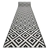 Dywany - CHODNIK BCF MORAD Ruta romby czarny / krem 60 cm, 60x110 cm - miniaturka - grafika 1