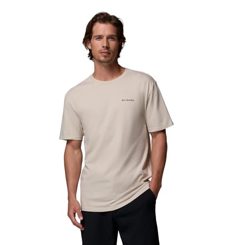 Columbia Męska koszulka z krótkim rękawem CSC Basic Logo z krótkim rękawem, Dark Stone, LC Gem Columbia, XS