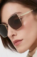 Okulary przeciwsłoneczne - VOGUE okulary przeciwsłoneczne damskie kolor brązowy - Vogue - miniaturka - grafika 1