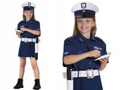 Stroje karnawałowe - Policjantka Strój Karnawałowy R. 140 cm Drogówka - miniaturka - grafika 1