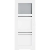 Drzwi wewnętrzne - Skrzydło drzwiowe Dalia biały podcięcie 60 L - miniaturka - grafika 1