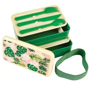 Rex London Lunchbox bento, Tropikalne palmy, Rex London 27881 - Zestawy naczyń dla dzieci - miniaturka - grafika 1