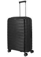 Walizki - Walizka średnia poszerzana Travelite Mooby - black - miniaturka - grafika 1