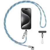 Kable USB - Usams SJ746 30W USB-C to Lightning 1.2m Blue Phone Lanyard with Charging Cable - miniaturka - grafika 1