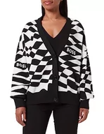 Swetry damskie - BOSS C_falentissa damski kardigan z dzianiny, Open Miscellaneous962, XS - miniaturka - grafika 1