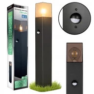Lampy ogrodowe - Lampa LED Stojąca Ogrodowa słupek 60cm CZUJNIK RUCHU zewnętrzna E27 LED - miniaturka - grafika 1