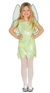 Stroje karnawałowe - Guirca Zielone kostium glitzernes wróżka ze skrzydłami kostium dla dzieci kostium dziecięcy Fee skrzydła dziewcząt sukienka wróżki Zielony Fee GR 98  140, 110/116 - miniaturka - grafika 1