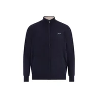 Swetry męskie - Męski Sweter GUESS VAUGHAN LS ZIPPED CARDI BASIC M3YR02Z3052-G7V2 – Granatowy - miniaturka - grafika 1
