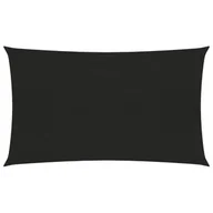 Parasole ogrodowe - vidaXL Żagiel przeciwsłoneczny, 160 g/m, czarny, 5x8 m, HDPE 311743 - miniaturka - grafika 1