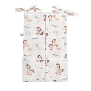 Organizer na łóżeczko z kieszeniami Koniki - Organizery na łóżeczko Organizer na łóżeczko z kieszeniami Koniki - Organizery na łóżeczko - miniaturka - grafika 1