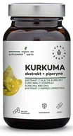Suplementy naturalne - AURA HERBALS Kurkuma ekstrakt Piperyna 60 k AH492 - miniaturka - grafika 1