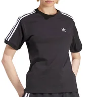 Koszulki sportowe damskie - Koszulka adidas Originals 3-Stripes IU2420 - czarna - miniaturka - grafika 1