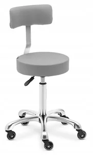 physa Krzesło kosmetyczne - 540 - 720 mm - ciemnoszare WELLS DARK GRAY - Krzesła i taborety kosmetyczne - miniaturka - grafika 1