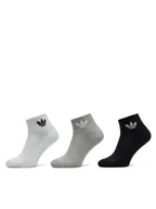Skarpetki damskie - adidas Zestaw 3 par wysokich skarpet unisex Mid Crew IJ5612 Kolorowy - miniaturka - grafika 1