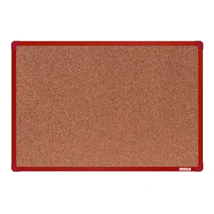 boardOK Tablica korkowa boardOK, 60x90 cm, czerwona aluminiowa rama VOK060090-3300 - Tablice i flipcharty - miniaturka - grafika 1