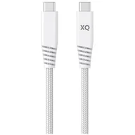 Kable USB - Xqisit Kabel USB Typ-C USB Typ-C Extra Strong Braided 45571 2m Biały - miniaturka - grafika 1