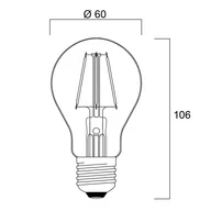Żarówki LED - Sylvania ToLEDo żarówka LED E27 4,1W czerwona - miniaturka - grafika 1