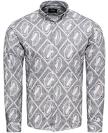 Koszule męskie - Koszula męska casual slim w wzory Recea - miniaturka - grafika 1