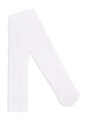 Rajstopy - Rajstopy dziecięce, mikrofibra komunijne, białe, wzór kwiaty 30 DEN, 140-146 - miniaturka - grafika 1