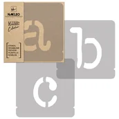 Szablony malarskie - Nakleo szablon malarski wielokrotny // litery i cyfry 140 mm // Typewriter Małe SZA-FON-008_14 - miniaturka - grafika 1