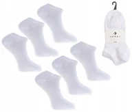 Skarpetki damskie - Skarpetki Stopki Damskie Skarpety Bawełniane Białe MORAJ 6-PAR 38-41 - miniaturka - grafika 1