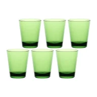 Szklanki - ROSE&TULIPANI FIABA Zestaw 6 akrylowych szklanek 440 ml, zielony - miniaturka - grafika 1