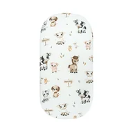 Ochraniacze do łóżeczka - Bawełniane Prześcieradło z gumką 70x140 cm Farma - miniaturka - grafika 1